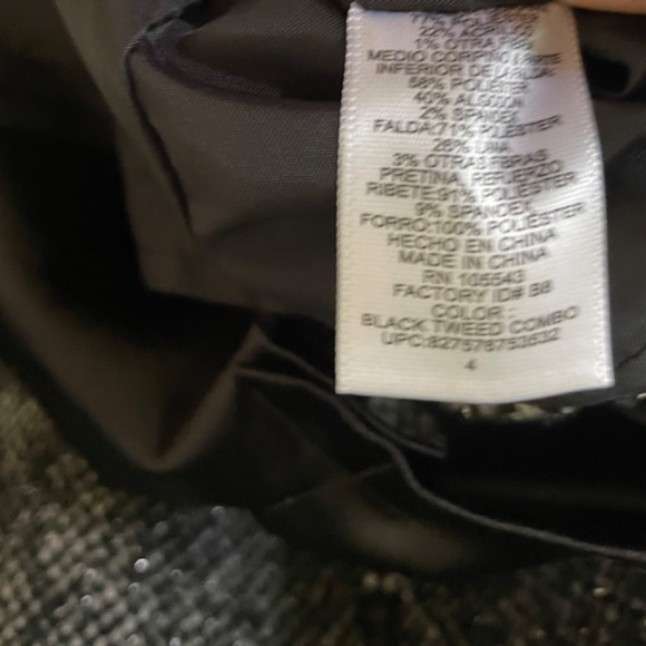 Narciso Rodriquez for Design Nation NWT  Fitted Tweed Dress Size 4 - Picture 5 of 7